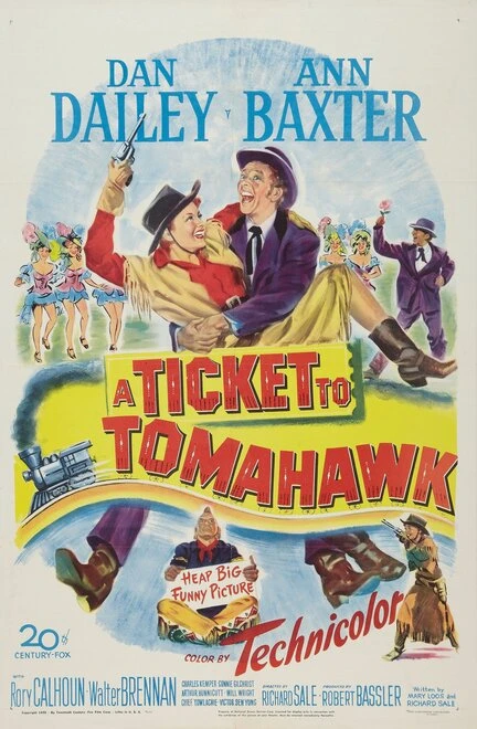 Постер Билет в Томагавк 1950