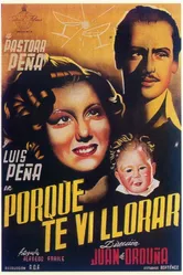 Porque te vi llorar постер