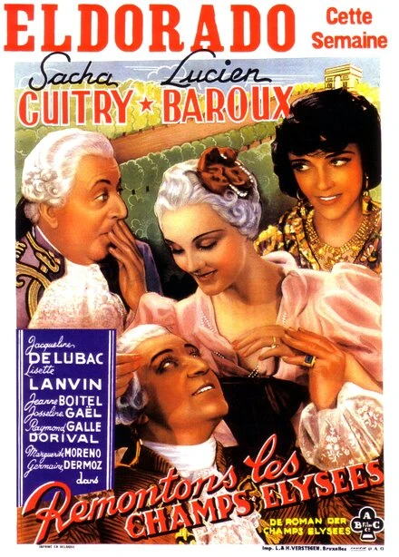 Постер Вернемся на Елисейские поля 1938