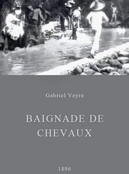 Постер Купание лошадей 1896