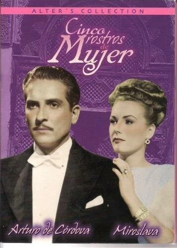 Постер Cinco rostros de mujer