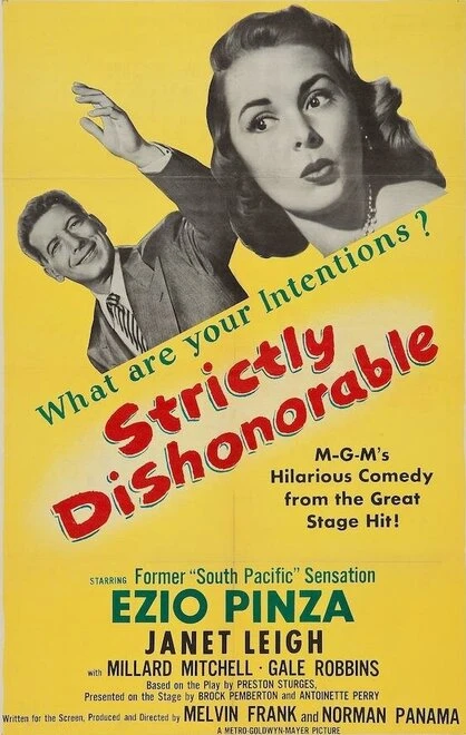Постер Strictly Dishonorable 1951