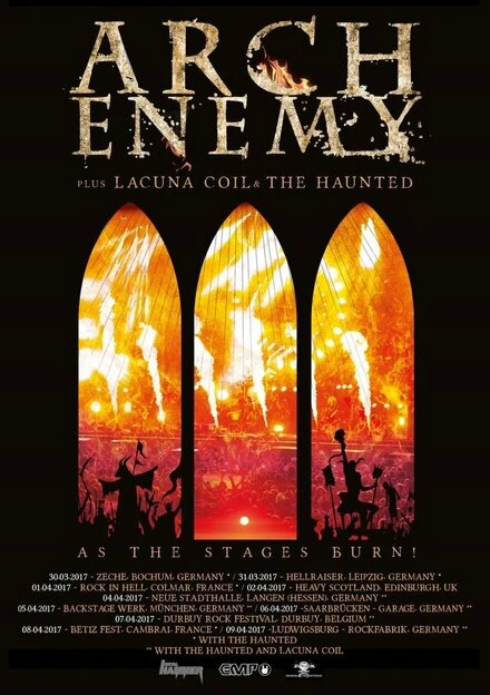 Постер Arch Enemy: As the Stages Burn!