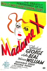 Мадам Икс 1937 постер