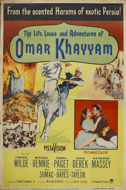 Постер Любовь в жизни Омара Хайамы 1957