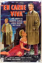 En carne viva 1954 постер