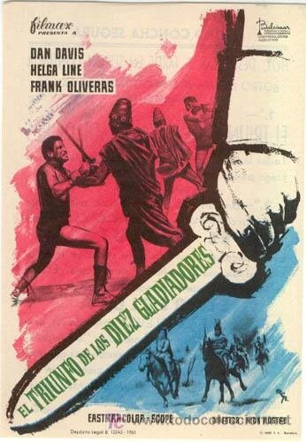Постер Триумф десяти гладиаторов 1964