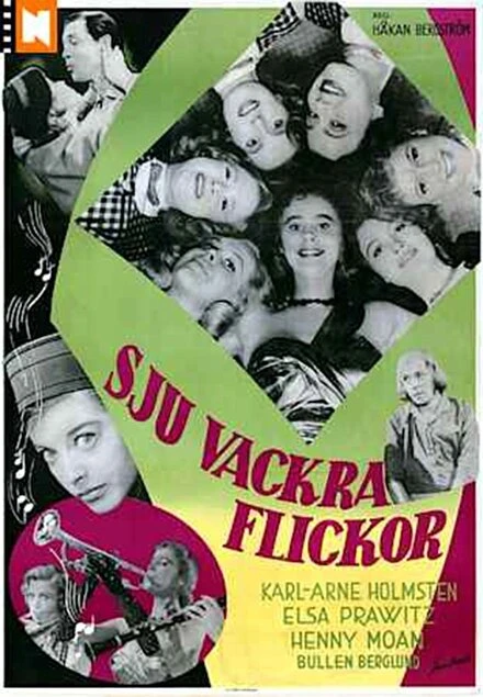 Постер Семь красивых девушек 1956