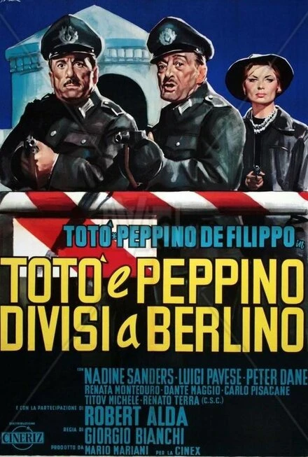 Постер Тото и Пеппино разделены в Берлине 1962