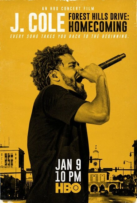 Постер J. Cole Forest Hills Drive Homecoming