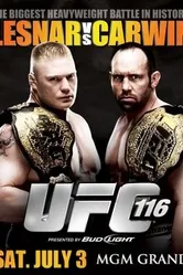 UFC 116: Lesnar vs. Carwin постер
