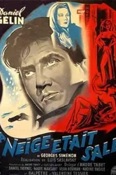 Снег был грязный 1954 постер