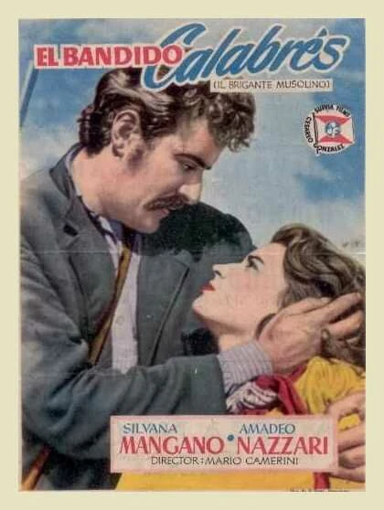 Постер Разбойник Мусолино 1950