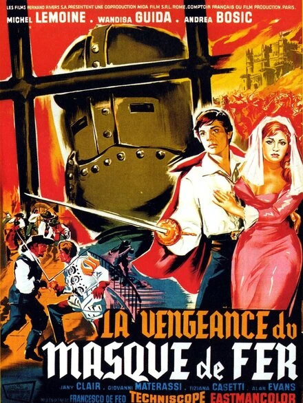 Постер Месть железной маски 1961