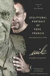 Sculptural Portrait of Pope Francis by Mik Simcic постер