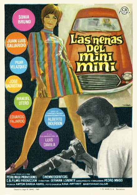 Постер Девушки в мини-юбках 1969