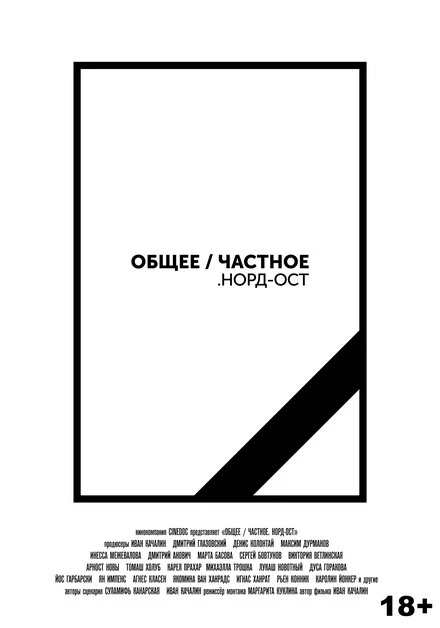 Постер Общее/Частное. Норд-Ост 2021