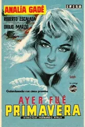 Вчера была весна 1955 постер