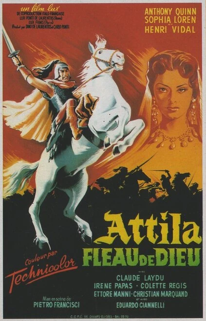 Постер Аттила завоеватель 1954