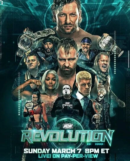 Постер All Elite Wrestling: Revolution 2021