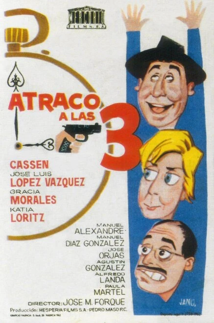 Постер Atraco a las tres