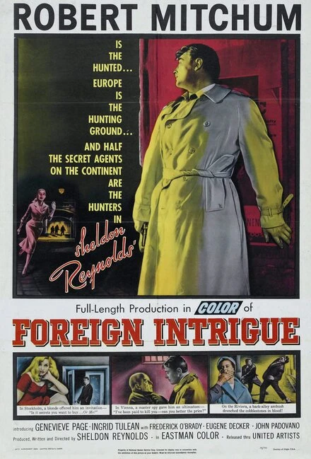 Постер Иностранная интрига 1956