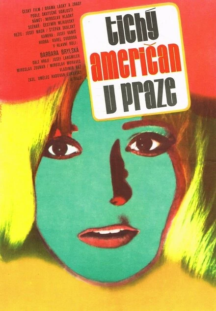 Постер Тихий американец в Праге 1978