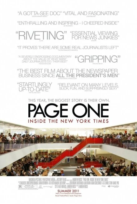 Постер Первая полоса: Внутри The New York Times 2011