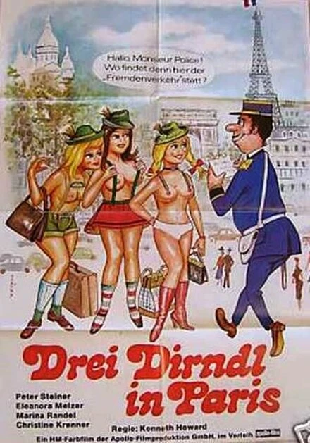 Постер Три девушки в Париже 1981