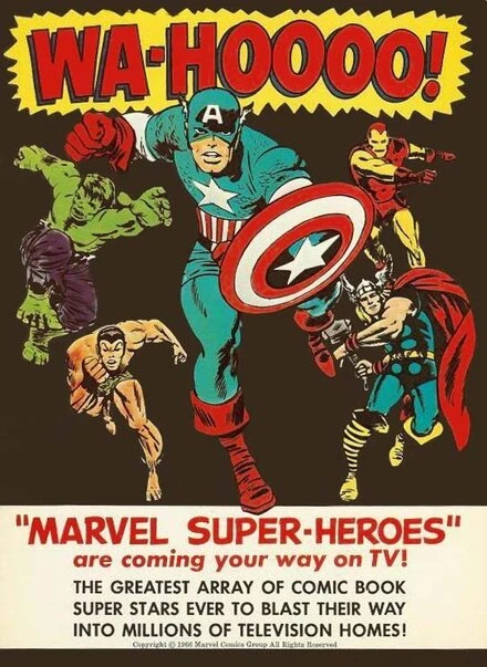 Постер Супергерои Marvel 1966