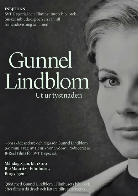 Постер Gunnel Lindblom: ut ur tystnaden