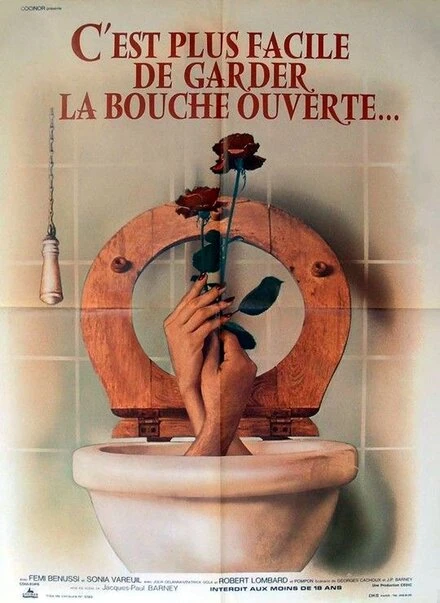 Постер C'est plus facile de garder la bouche ouverte...