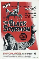 Чёрный скорпион 1957 постер