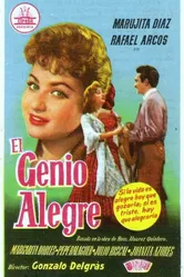 El genio alegre 1957 постер