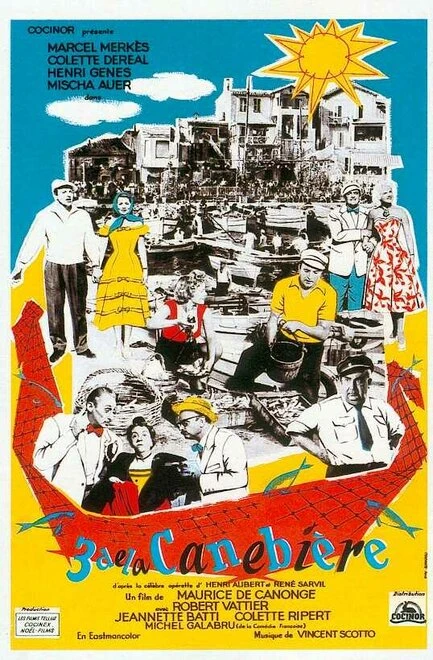 Постер Трое из Канебьера 1955