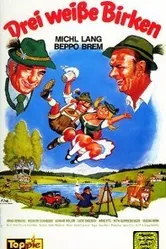 Drei weiße Birken постер