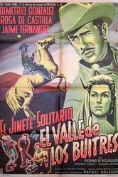 El jinete solitario en el valle de los buitres постер