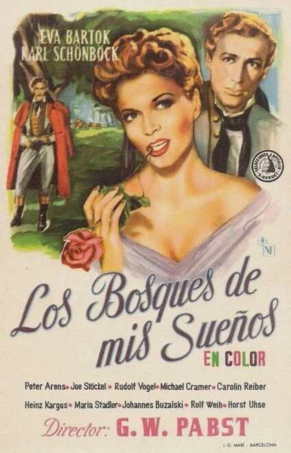 Постер Через леса, через луга 1956