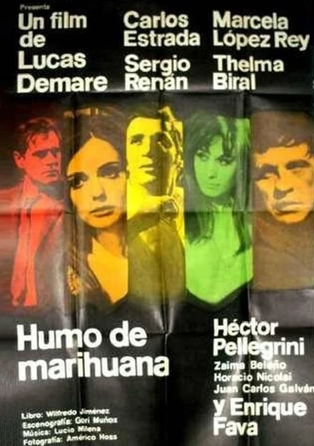 Постер Дым марихуаны 1968