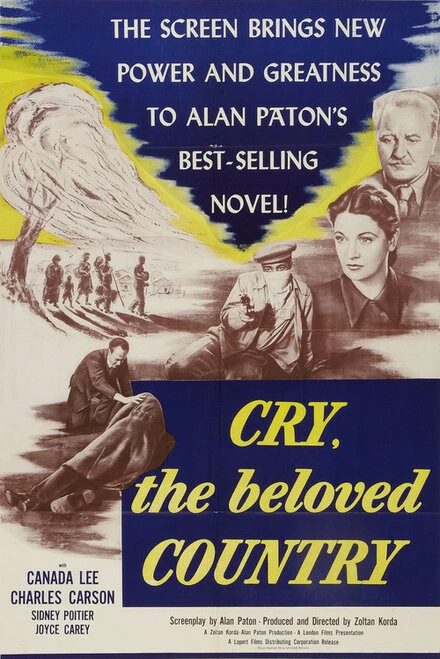 Постер Заплачь, любимая страна 1951