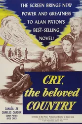 Заплачь, любимая страна 1951 постер