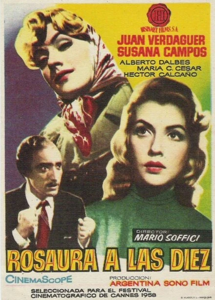 Постер Росаура в 10 часов 1958