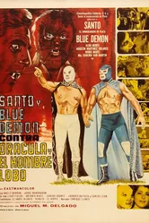 Santo y Blue Demon vs Dracula y el Hombre Lobo постер