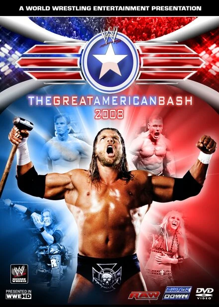 Постер WWE Мощный американский удар 2008