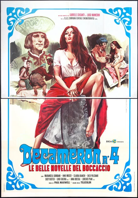 Постер Декамерон №4 — Прекрасные новеллы Боккаччо 1972