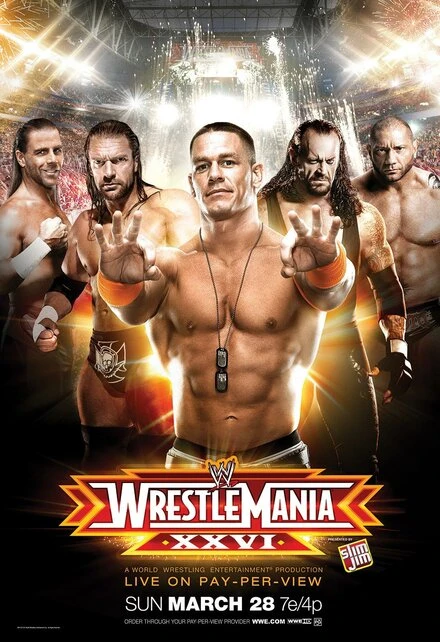 Постер WWE РестлМания 26 2010