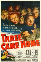 Three Came Home постер