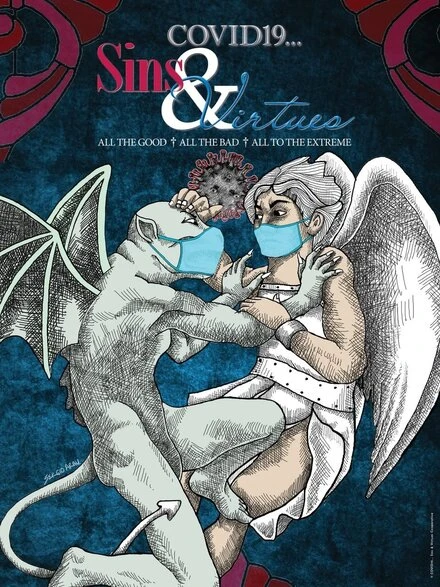 Постер COVID19... Sins & Virtues