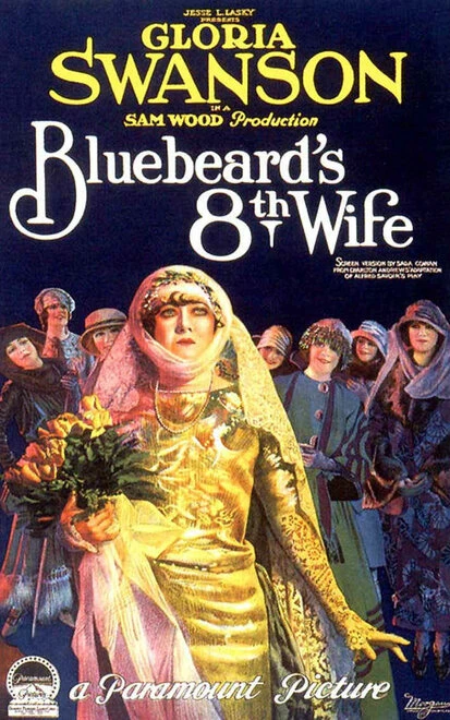 Постер Восьмая жена Синей бороды 1923
