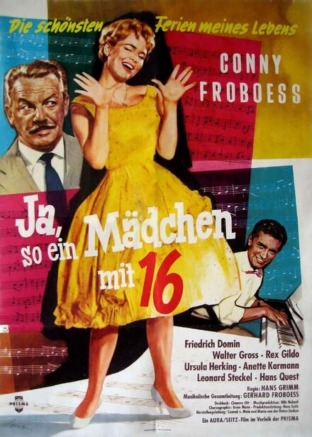 Постер Ja, so ein Mädchen mit sechzehn